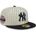 cappelli-piatta-beige-regolato-59fifty-retro-script-dei-new-york-yankees-mlb-di-new-era