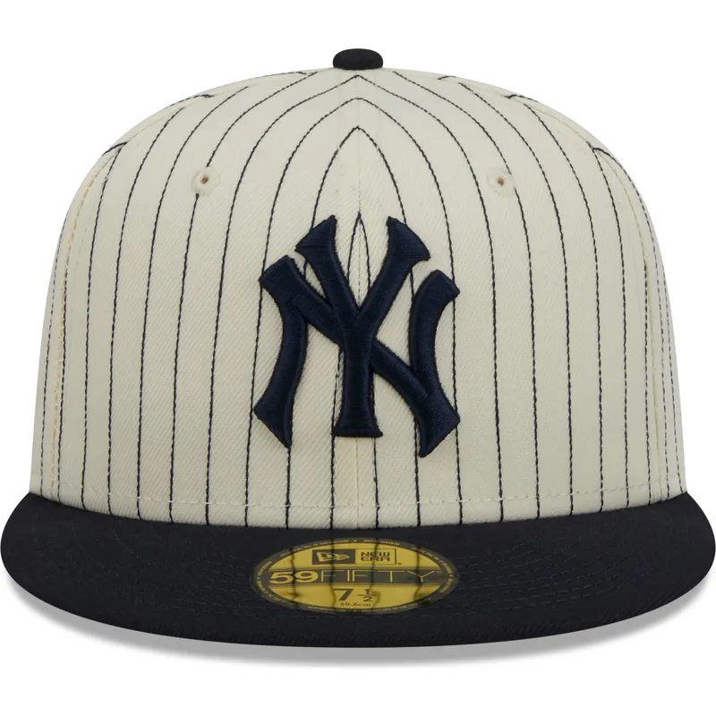 cappelli-piatta-beige-regolato-59fifty-retro-script-dei-new-york-yankees-mlb-di-new-era