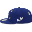 cappello-piatto-blu-aderente-59fifty-sunlight-pop-los-angeles-dodgers-mlb-di-new-era