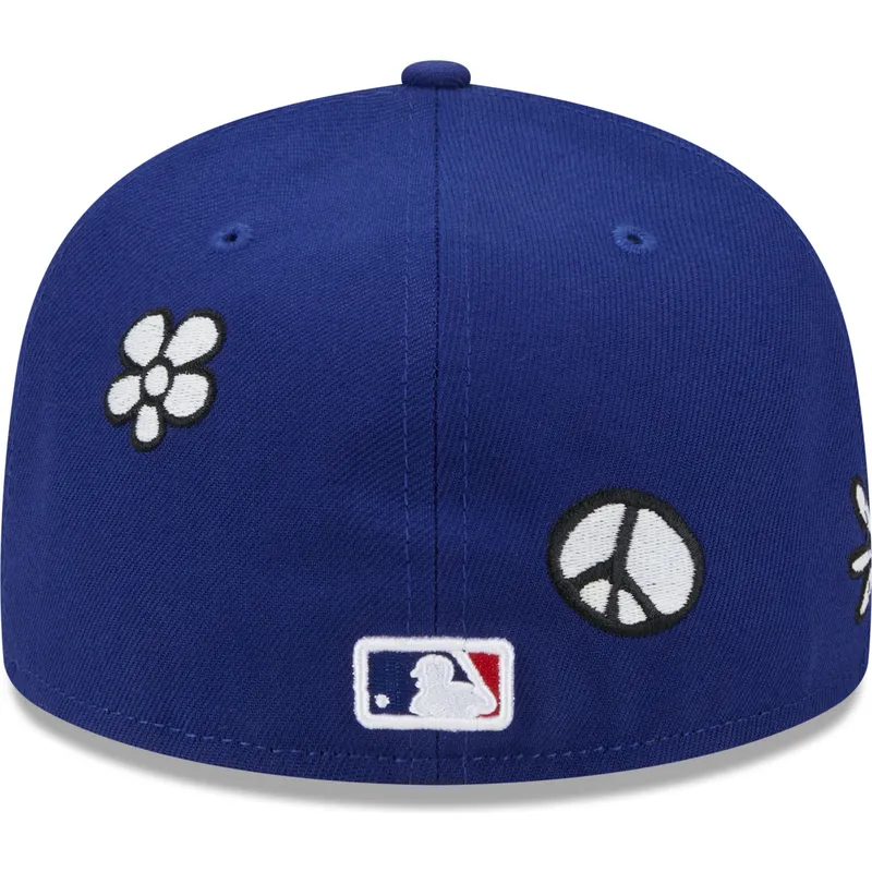cappello-piatto-blu-chiuso-59fifty-sunlight-pop-dei-los-angeles-dodgers-mlb-di-new-era