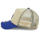 cappellino-trucker-beige-e-blu-9forty-a-frame-all-day-trucker-dei-los-angeles-dodgers-mlb-di-new-era