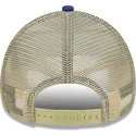 cappellino-trucker-beige-e-blu-9forty-a-frame-all-day-trucker-dei-los-angeles-dodgers-mlb-di-new-era