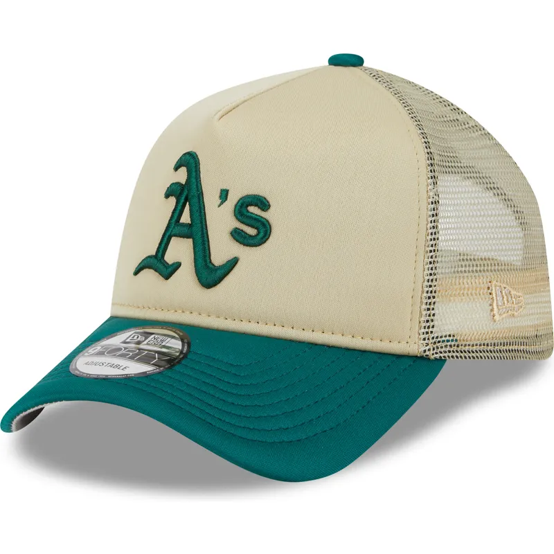 cappelli-curva-beige-snapback-9forty-a-frame-all-day-dei-oakland-athletics-mlb-di-new-era cappelli-curva-beige-snapback-9forty-a-frame-all-day-dei-oakland-athletics-mlb-di-new-era