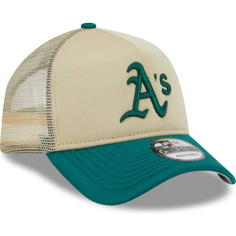 cappelli-curva-beige-snapback-9forty-a-frame-all-day-dei-oakland-athletics-mlb-di-new-era cappelli-curva-beige-snapback-9forty-a-frame-all-day-dei-oakland-athletics-mlb-di-new-era