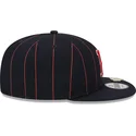 cappello-piatto-blu-marino-snapback-9fifty-pinstripe-visor-clip-di-boston-red-sox-mlb-di-new-era