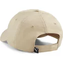 puma-curved-brim-metal-cat-beige-adjustable-cap
