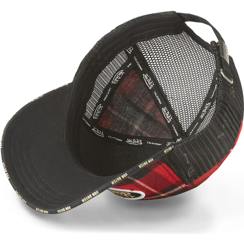 cappelli-curva-rosso-cinghia-regolabile-di-von-dutch