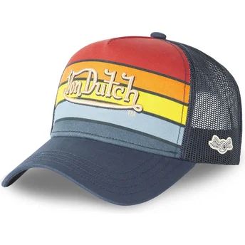 cappellino-trucker-blu-navy-e-rosso-sun-di-von-dutch