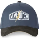 cappellino-curvo-blu-marino-e-nero-regolabile-fla3-di-von-dutch