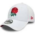 cappelli-curva-bianco-cinghia-regolabile-9forty-core-dei-england-rugby-rfu-di-new-era