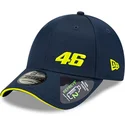 cappelli-curva-blu-marino-cinghia-regolabile-9forty-repreve-flawless-dei-valentino-rossi-vr46-motogp-di-new-era