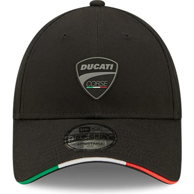 cappelli-curva-nero-cinghia-regolabile-9forty-repreve-flag-sandwich-dei-ducati-motor-motogp-di-new-era