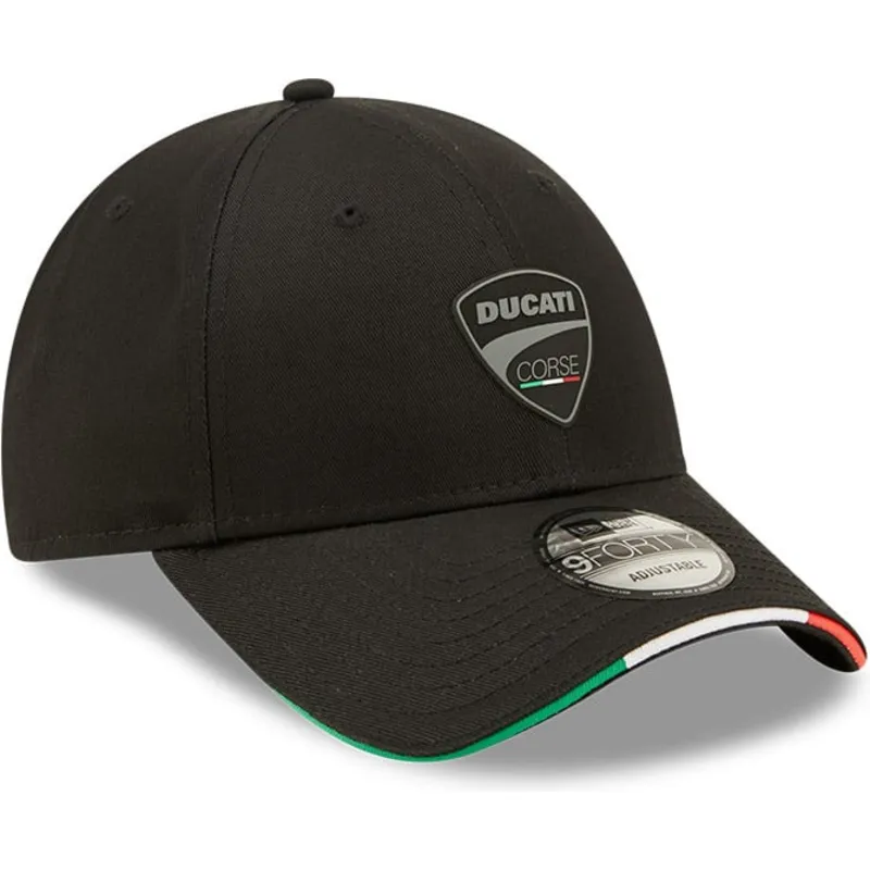 cappelli-curva-nero-cinghia-regolabile-9forty-repreve-flag-sandwich-dei-ducati-motor-motogp-di-new-era