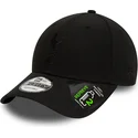cappello-curvo-nero-regolabile-con-logo-nero-9forty-repreve-del-tottenham-hotspur-football-club-premier-league-di-new-era