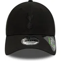 cappello-curvo-nero-regolabile-con-logo-nero-9forty-repreve-del-tottenham-hotspur-football-club-premier-league-di-new-era