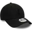 cappello-curvo-nero-regolabile-con-logo-nero-9forty-repreve-del-tottenham-hotspur-football-club-premier-league-di-new-era