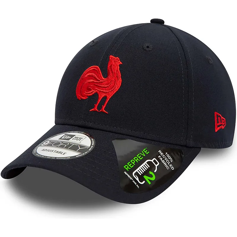 cappelli-curva-blu-marino-cinghia-regolabile-9forty-repreve-team-colour-dei-french-rugby-federation-ffr-di-new-era cappelli-curva-blu-marino-cinghia-regolabile-9forty-repreve-team-colour-dei-french-rugby-federation-ffr-di-new-era