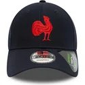 cappelli-curva-blu-marino-cinghia-regolabile-9forty-repreve-team-colour-dei-french-rugby-federation-ffr-di-new-era