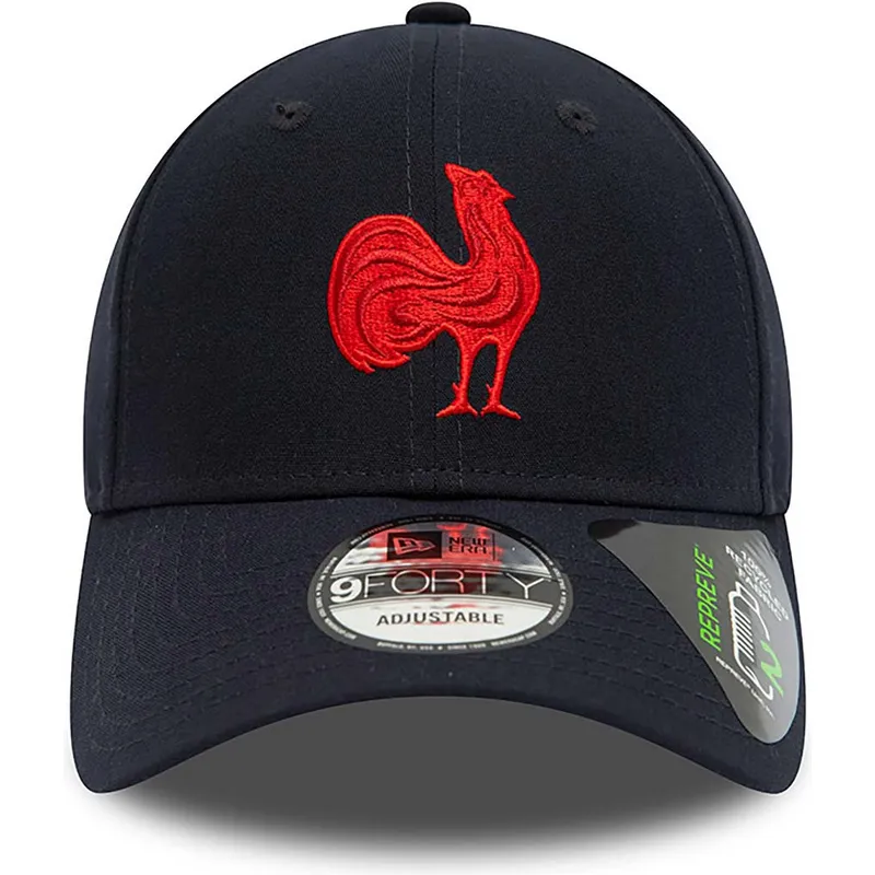cappelli-curva-blu-marino-cinghia-regolabile-9forty-repreve-team-colour-dei-french-rugby-federation-ffr-di-new-era cappelli-curva-blu-marino-cinghia-regolabile-9forty-repreve-team-colour-dei-french-rugby-federation-ffr-di-new-era