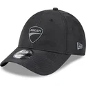 cappellino-visiera-curva-camouflage-nero-regolabile-9forty-di-ducati-motor-motogp-di-new-era