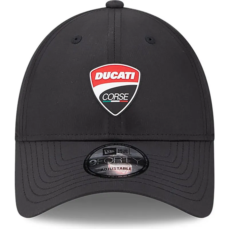 cappellino-curvo-nero-regolabile-9forty-ripstop-di-ducati-motor-motogp-di-new-era
