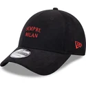 cappelli-curva-nero-cinghia-regolabile-sempre-milan-9forty-needle-cord-dei-ac-milan-serie-a-di-new-era