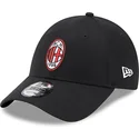 new-era-curved-brim-9forty-core-ac-milan-serie-a-black-adjustable-cap