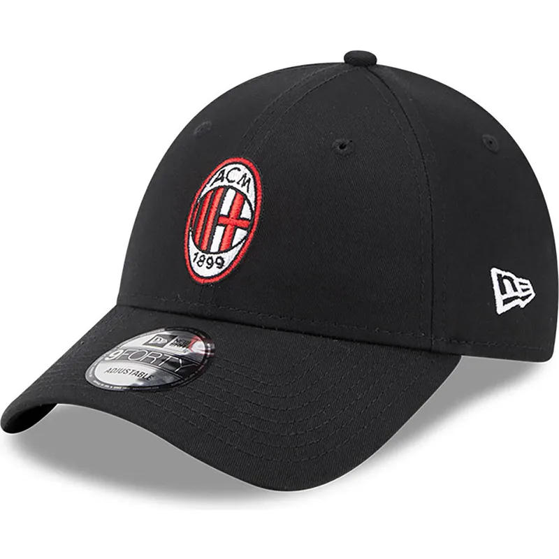 cappellino-curvo-nero-regolabile-9forty-core-di-ac-milan-serie-a-di-new-era