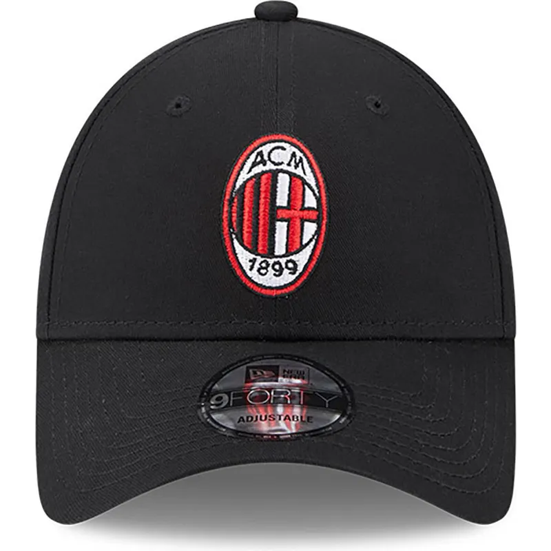 cappellino-curvo-nero-regolabile-9forty-core-di-ac-milan-serie-a-di-new-era
