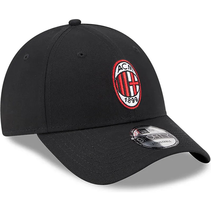 cappellino-curvo-nero-regolabile-9forty-core-di-ac-milan-serie-a-di-new-era