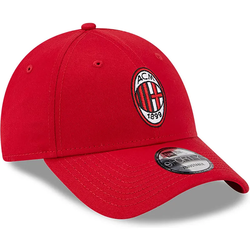 cappellino-curvo-rosso-regolabile-9forty-core-di-ac-milan-serie-a-di-new-era