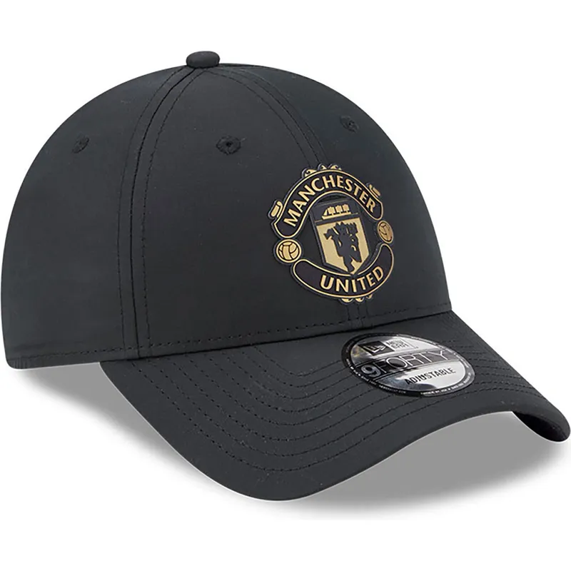 cappelli-curva-nero-cinghia-regolabile-dorado-9forty-dei-manchester-united-football-club-premier-league-di-new-era