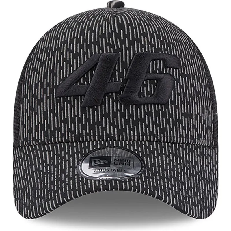 cappelli-curva-nero-snapback-a-frame-reflective-all-over-print-dei-valentino-rossi-vr46-motogp-di-new-era