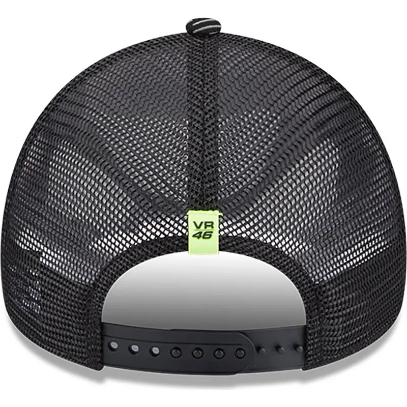 cappelli-curva-nero-snapback-a-frame-reflective-all-over-print-dei-valentino-rossi-vr46-motogp-di-new-era