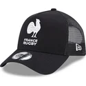 cappellino-trucker-nero-a-frame-monochrome-della-federazione-francese-di-rugby-ffr-di-new-era