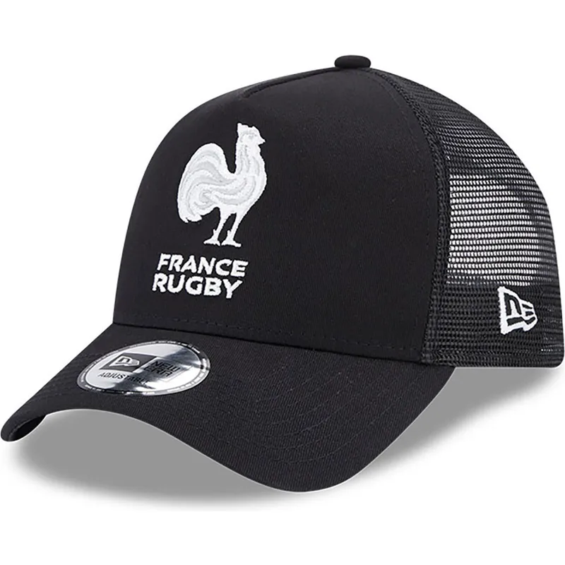 cappelli-curva-nero-snapback-a-frame-monochrome-dei-french-rugby-federation-ffr-di-new-era