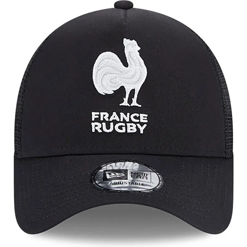 cappelli-curva-nero-snapback-a-frame-monochrome-dei-french-rugby-federation-ffr-di-new-era
