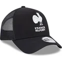 cappelli-curva-nero-snapback-a-frame-monochrome-dei-french-rugby-federation-ffr-di-new-era