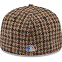 new-era-flat-brim-59fifty-harris-tweed-new-york-yankees-mlb-brown-fitted-cap