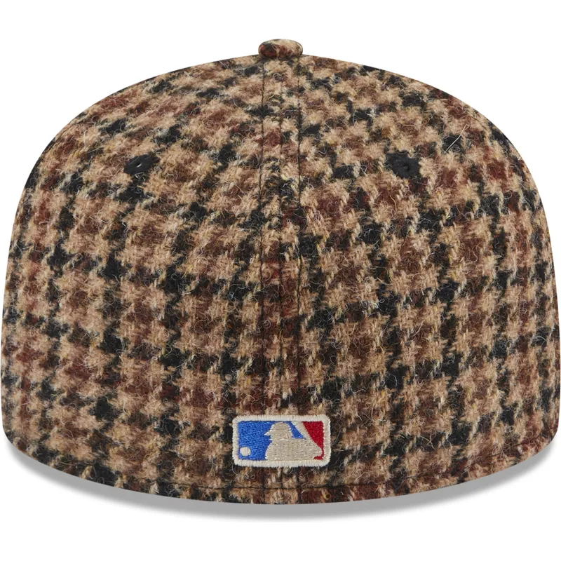 cappelli-piatta-marrone-regolato-59fifty-harris-tweed-dei-new-york-yankees-mlb-di-new-era