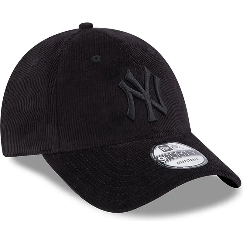 cappelli-curva-nero-cinghia-regolabile-9forty-cord-dei-new-york-yankees-mlb-di-new-era