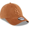 cappelli-curva-marrone-cinghia-regolabile-9forty-cord-dei-new-york-yankees-mlb-di-new-era