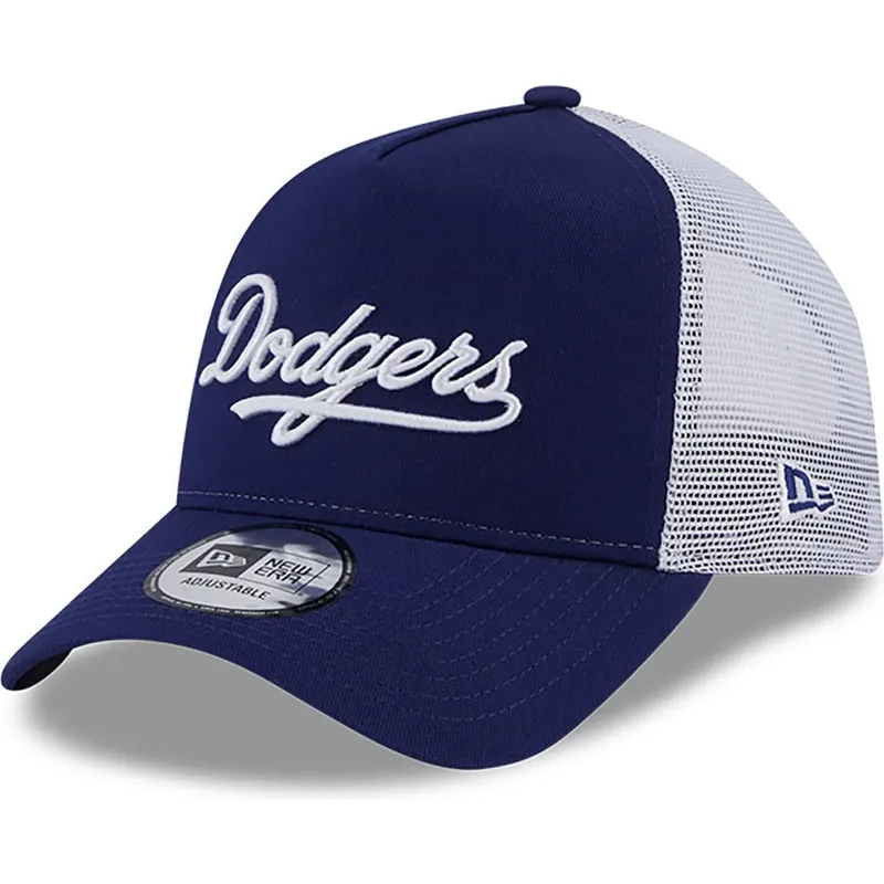 cappelli-curva-blu-snapback-a-frame-team-script-dei-los-angeles-dodgers-mlb-di-new-era