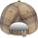 cappellino-regolabile-marrone-a-visiera-curva-9twenty-check-di-new-era