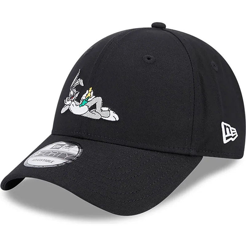 cappelli-curva-nero-cinghia-regolabile-9forty-dei-bugs-bunny-looney-tunes-di-new-era cappelli-curva-nero-cinghia-regolabile-9forty-dei-bugs-bunny-looney-tunes-di-new-era