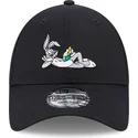 cappelli-curva-nero-cinghia-regolabile-9forty-dei-bugs-bunny-looney-tunes-di-new-era
