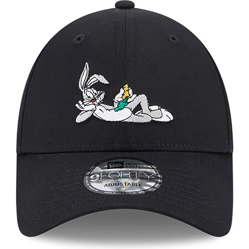 cappelli-curva-nero-cinghia-regolabile-9forty-dei-bugs-bunny-looney-tunes-di-new-era cappelli-curva-nero-cinghia-regolabile-9forty-dei-bugs-bunny-looney-tunes-di-new-era