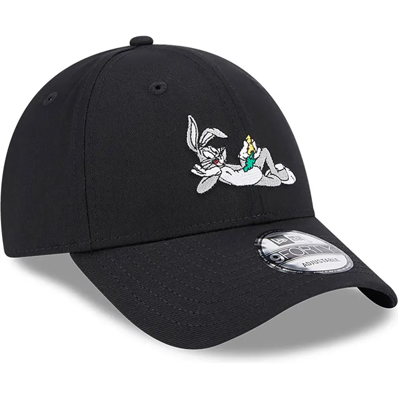cappelli-curva-nero-cinghia-regolabile-9forty-dei-bugs-bunny-looney-tunes-di-new-era cappelli-curva-nero-cinghia-regolabile-9forty-dei-bugs-bunny-looney-tunes-di-new-era