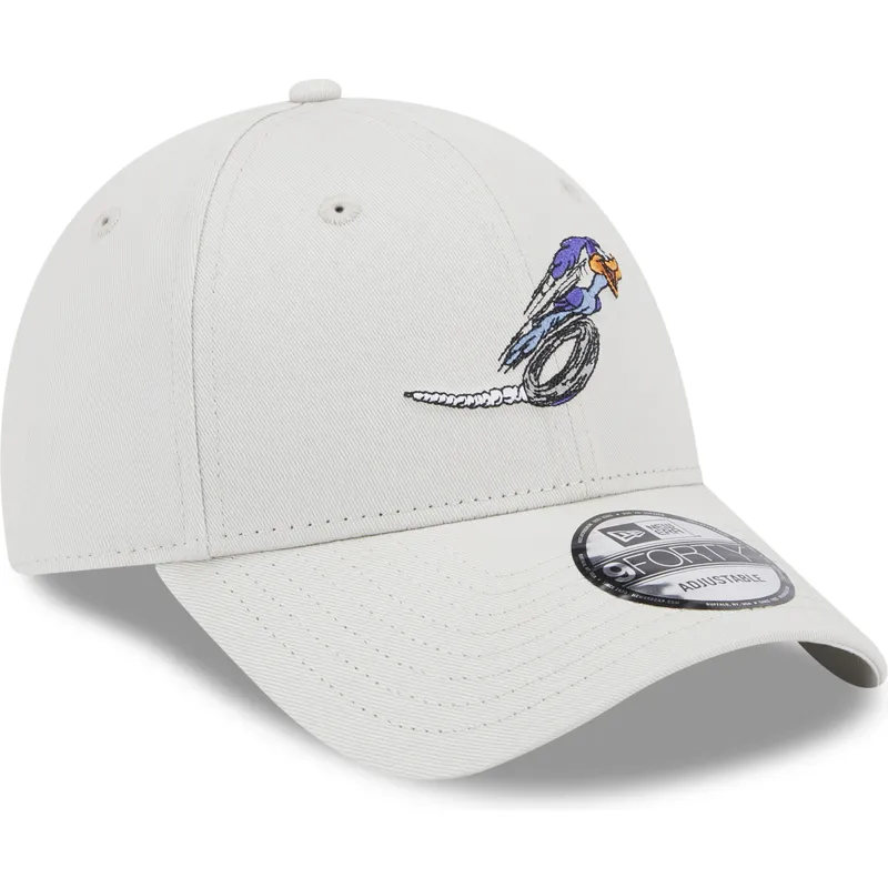 cappelli-curva-beige-cinghia-regolabile-9forty-dei-correcaminos-looney-tunes-di-new-era