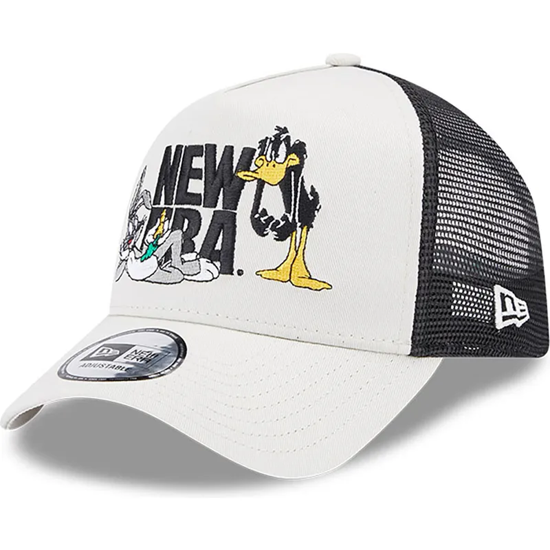 cappelli-curva-beige-snapback-a-frame-dei-bugs-bunny-y-pato-lucas-looney-tunes-di-new-era